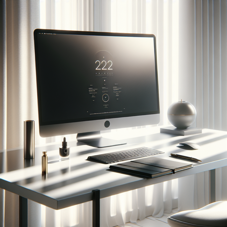 Espacio de trabajo minimalista de mañana, productividad de alto rendimiento